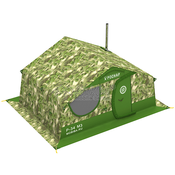 Армейская палатка Роснар Р-34 М3СП, картинка, фото, фотография, видео от Мобиба